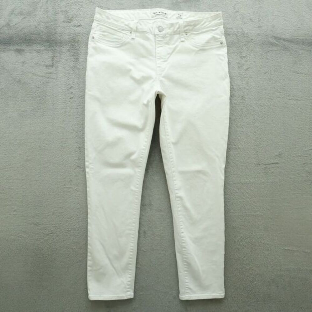 Lucky Brand Jeans Women's 14R White Mid-Rise Lolita Skinny Denim 28.5" Inseam